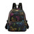 ALAZA Mini Backpack Purse for Women Lightweight Girls Small Size Rainbow Butterfly Black School Teens College Traveling