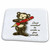 3dRose Cute Teddy Bear Holding Pencil with text in Brown - Dish Drying Mats (ddm-291594-1)