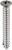 Clipsandfasteners Inc 100#8x1-1/4" Phillip Oval #6 Head Tapping Screw Chrome