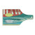 Ambesonne Hawaiian Cutting Board, Hawaii Sandy Coastline Sunny Day Surfboard Tropics Famous Honeymoon Destination, Decorative Tempered Glass Cutting and Serving Board, Wine Bottle Shape, Sand Teal