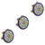 ibasenice 3pcs Tambourine Kid Toys Party Music Toy Kids Musical Toys Mini Toy Percussion Instrument Portable Hand Drum Musical Instruments for Adults Wood Toddler Percussion Drum Hand Crank
