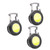 Kisangel 3pcs Pocket Light Key Chain Light Clip on Flashlight Keychain Flashlight Rechargeable Light Camping Flashlight Mini Flashlight Keychain Travel Aluminum Alloy High Power Hand Lamp