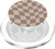 Neutral Brown Classic Checkered Big Checkerboard 70s Vibes PopSockets MagSafe PopGrip for iPhone