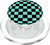 Checkered Black And Mint Green Checkerboard Retro Pattern PopSockets PopGrip: Swappable Grip for Phones & Tablets PopSockets MagSafe PopGrip for iPhone