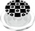 Classic Checkered Checker Checkerboard Black Flower Pattern PopSockets MagSafe PopGrip for iPhone