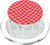 Classic Checkered Checker Checkerboard Wavy Pink Red PopSockets MagSafe PopGrip for iPhone