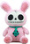 Ebros Gift Larger Furry Bones Skeleton in Pink Bunny Costume with Green Polkadot Tie Plush Soft Figurine 12" Tall Collectible Rabbit Bun Bun Dolls Furrybones Skulls Skeletons Collection