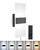 Plug in Wall Sconce with Remote Control, 3000K-6500K Stepless Color Temperature, 10%-100% Stepless Dimmable, 12W Plug in Wall Light, LED Acrylic Wall Sconce Plug in or Hardwired (1Pack, Black)