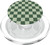 Sage Green Checkered Checkerboard Pattern PopSockets MagSafe PopGrip for iPhone