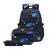 CKEGUO Boys Backpacks and Lunch-Bag Set Primary Junior High School Bag Kids Bookbag 3 in 1 Starry Sky Bookbag (Blue)