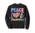 Volleyball Player Team Peace Love Volleyball Sweatshirt