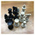 TGRTY Chess Sets Chess Board Game 32 Medieval Chess Pieces/Plastic Complete Chess Pieces International Word Chess Entertainment Black and White 65 MM Chess Board Game Set
