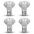 CTKcom PAR20 Halogen Flood Light 50W Spot Light Bulb(4 Pack)- PAR20 Flood Light Reflector 120V Halogen Light Bulbs E26 Flood Lamp Beam Wide Angle Bathroom Kitchen Ceiling Recessed Can Lighting,4 Pack