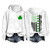 MOGUI Shenanigans Coordinator Women Women'S St. Patrick'S Day Flag Shamrock Hooded Sweatshirt St.Patrick'S Day American Flag Shirt Irish Flag Shamrock Shirt Women Shamrock Print Sweatshirts White