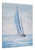 Yihui Arts Coastal Sailing Boat Canvas Wall Art - Blue and White Nautical Picture for Living Room, Bedroom, or Bathroom Decor with Vertical Seaside Artwork