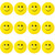 LovesTown 12PCS Face Squeeze Balls, 2inch Face Stress Balls Yellow Smile Squeeze Balls Mini Stress Relief Balls for Finger Exercise School Carnival Reward Party Bag Gift