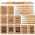 PerKoop 120 Pcs Inspirational Notebooks Motivational Pens Thank You Wood Bamboo Pen Kraft Notebooks Employee appreciation gifts bulk Pocket Journals Ballpoint Pen Small Gifts for coworker Volunteer