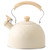 LABRIMP Whistle Kettle Hot Water Kettle Gas Kettle Stainless Steel Whistling Kettle Tea Pot Kettle for Boiling Water Practical Water Pot Boiled Tea Kettle Wood Stove Metal White