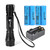 ULTRAFIRE LED Mini Flashlight Single Mode Flashlight with 4PCS UFB22 and Charger, Waterproof Super Bright High Lumen Flashlights WF-501B