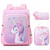 DIGOBAY Girls Backpack Set for School, 3-10 Years Kids Backpack With Lunch Box Pencil Case, Kawaii Unicorn Bookbag School Backpacks for Kindergarten Preschool Elementary Pink