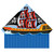 WindNSun Delta Xt Wide Polyester Ripstop Pirate Ship Delta Kite, 54 inches