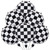 6PCS Checkered Racing Foil Balloons Black and White Checkered Balloons for Race Car Themed Party Festival Decorations 6PCS Checkered Racing Foil Balloons Black and White Checkered Balloons for Race Car Themed Party Festival Decorations
