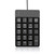 USB Numeric Keypad, Jelly Comb Portable Slim Mini Number Pad for Laptop Desktop Computer PC, Full Size 19 Key, Big Print Letters - Black
