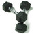 Titan Fitness 5 LB Pair Free Weights, Black Rubber Coated Hex Dumbbell, Ergonomic Cast Iron Handle, Strength Training