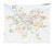 Lunarable US Map Tapestry King Size, American City Pittsburgh Detailed Road Cartography in Pastel Colors, Wall Hanging Bedspread Bed Cover Wall Decor, 104" X 88", Coconut and Multicolor