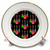 3dRose Tropical island ukulele pattern, great for island music lovers. - Plates (cp_350656_1)