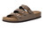 CUSHIONAIRE Women's Lela Cork footbed Sandal with +Comfort, BROWN 9 W