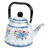 FUOYLOO Enamel Kettle Enamel Tea Kettles Tea Kettle Stovetop Water Pot Kitchen Teakettle Water Kettle Enamel Teapot Porcelain White Tea Pot Household Teapot Office Watering Can Cold Water