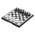 Yushifa Portable Chess Sets Chess Armory Travel Chess Set Plastic Chess Set with Folding Magnetic Chess Board Portable Chess Set Board Game for Kids Chess Board Game (Color : Black and White S)