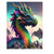 Champi 5D Diamond Painting Kit for Adults - Colorful Dragon Diamond Art Kit for Adults Kids Beginners, DIY Animal Full Diamond Painting and Art for Adults Home Wall Decor 18x25 inches