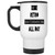 Retro Skateboard Gift, Great Christmas Present for Brother - Vintage Skateboarding Present with 14 Oz White Stainless Steel Travel Mug