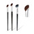 Nose Contour Brush, Angled Concealer Brush Under Eye Makeup Brush Set, Half Fan-shape Eyebrow Blush Brush Highlighter Brush Contour Brushes for Blending Liquid Cream Powder Cosmetics