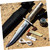 8" Outdoor Camping Stainless Steel Survival Fixed Blade Knife Hunting Fire Starter Kit Compass Sheath by Survival Steel
