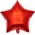 Red Star Shape Foil Balloon, 10pcs Big Mylar Helium Balloons for Birthday Party Wedding Party Decoration 18 Inch