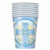 9oz Blue Sacred Cross Religious Party Cups, 8ct