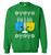 Haase Unlimited Happy Dreidels Hanukkah - Jewish Ugly Unisex Crewneck Sweatshirt (Kelly, Small)