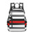 RIMENCH Backpack Large Travel Backpack for Women Men Gym Backpack modernAmerican Thin Red Line Flag Business Daypack College Bookbag