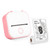 Print Pod,Mini Pocket Printer,Inkless Sticky Note Printer Bluetooth Sticker Printer,Fast Printing Portable Mini Thermal Printer,Wireless Bluetooth Photo Printer Portable DIY Scrapbook(Pink)