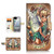 (for iPhone 8 / iPhone 7) Flip Wallet Case Cover & Screen Protector Bundle - A21612 Tinkerbell