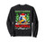 Funny Santa's Favorite Volleyball Player Christmas Lights Sweatshirt