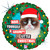 Betallic 18" Grumpy Cat Christmas Foil Balloon, Multicolor