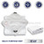 Windscreen4less 6' x 8' Heavy Duty 10 Mil Waterproof White Poly Tarp