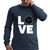 Volleyball Love for Volleyball Player Black and Muticolor Unisex Long Sleeve T Shirt