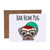 Bah Hum Pug | Dog Pun Christmas | Blank Greeting Card With Envelope