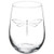 Wine Glass Goblet Dragonfly (17 oz Stemless)