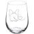 Wine Glass Goblet Elephant in Love (17 oz Stemless)